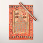 Antique Erzurum Turkish Kilim Rug Print Wrapping Paper Gallery Image 1
