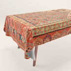 Antique Erzurum Turkish Kilim Rug Print Tablecloth Gallery Image 1