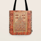 Antique Erzurum Turkish Kilim Rug Print Tote Bag Gallery Image 1