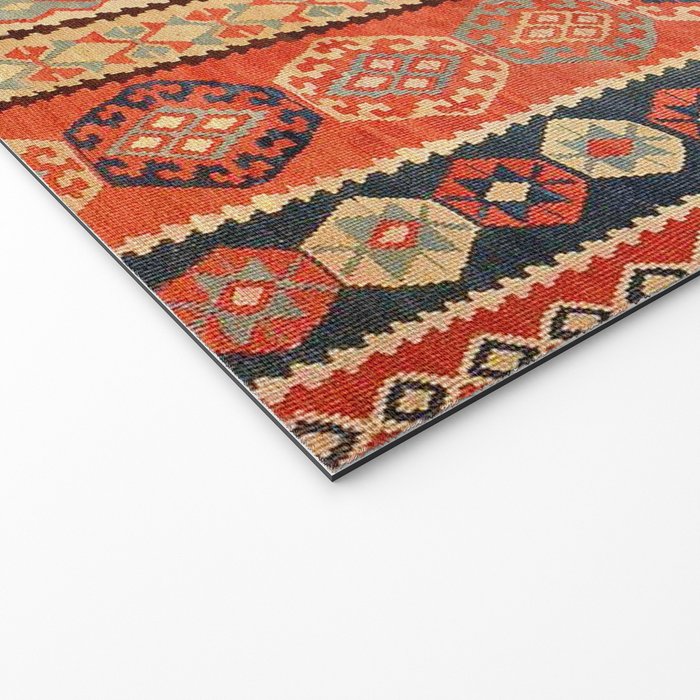 Antique Erzurum Turkish Kilim Rug Print Welcome Mat Gallery Image 2