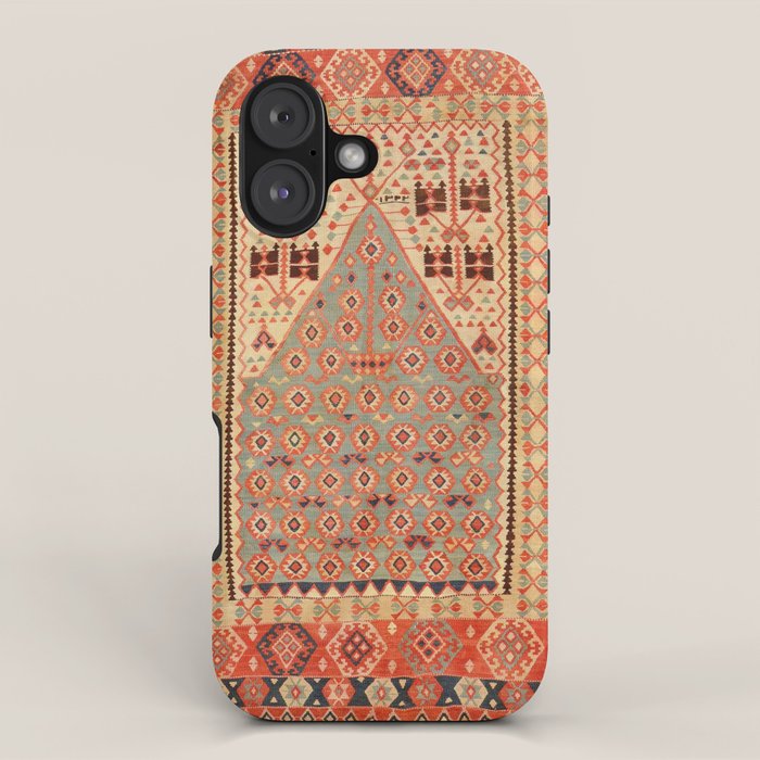 Antique Erzurum Turkish Kilim Rug Print iPhone Case Gallery Image 1
