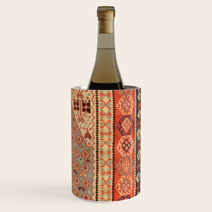 Antique Erzurum Turkish Kilim Rug Print Wine Chiller Gallery Image 3