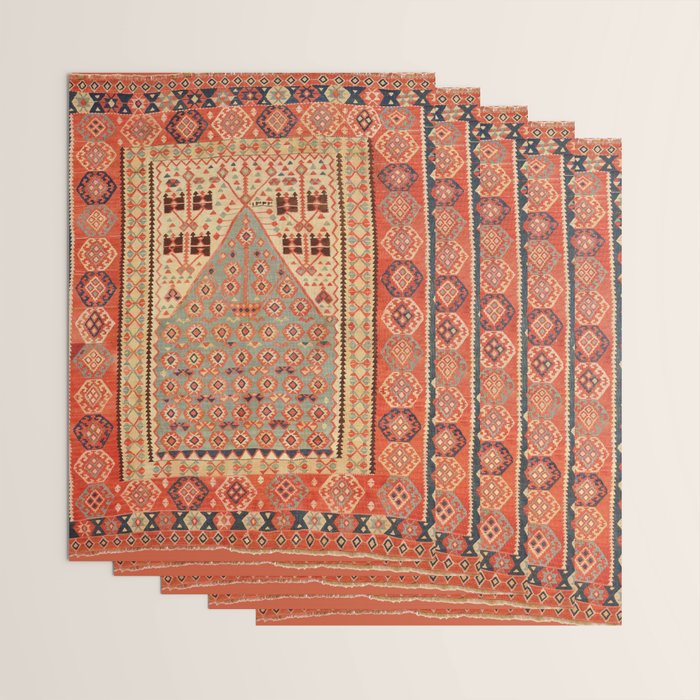 Antique Erzurum Turkish Kilim Rug Print Wrapping Paper Gallery Image 3