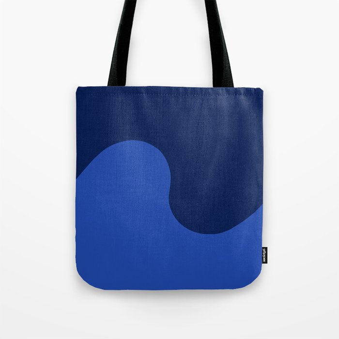 Wave Swirl Deep Sea Tote Bag Gallery Image 1