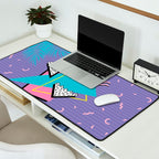 Memphis Pattern 57 - 80s - 90s Retro / 2nd year anniversary design Desk Mat Gallery Image 2