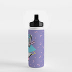 Memphis Pattern 57 - 80s - 90s Retro / 2nd year anniversary design Water Bottle Gallery Image 2
