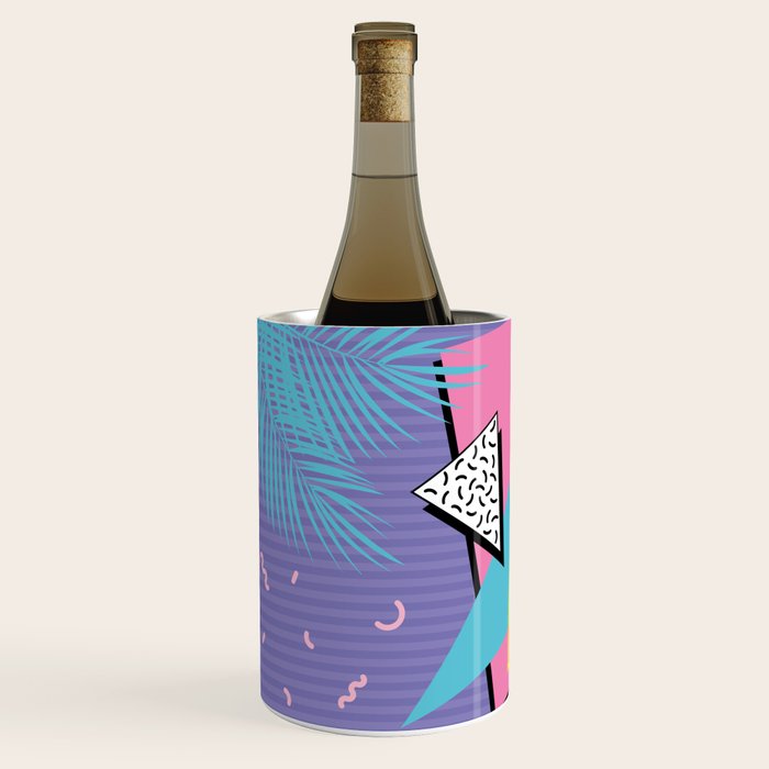 Memphis Pattern 57 - 80s - 90s Retro / 2nd year anniversary design Wine Chiller Gallery Image 2