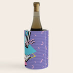 Memphis Pattern 57 - 80s - 90s Retro / 2nd year anniversary design Wine Chiller Gallery Image 3