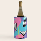 Memphis Pattern 57 - 80s - 90s Retro / 2nd year anniversary design Wine Chiller Gallery Image 1