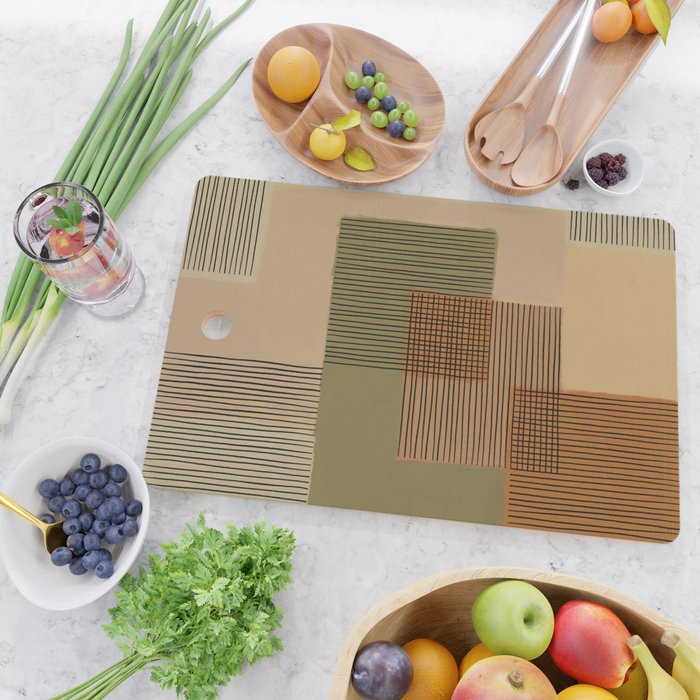 Geo Patchwork #3 Cutting Board Gallery Image 2