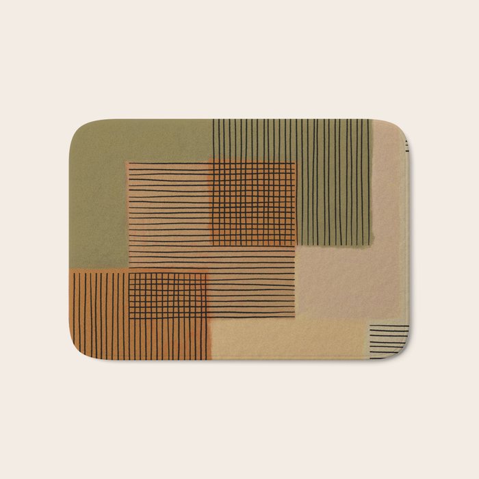Geo Patchwork #3 Bath Mat Gallery Image 1