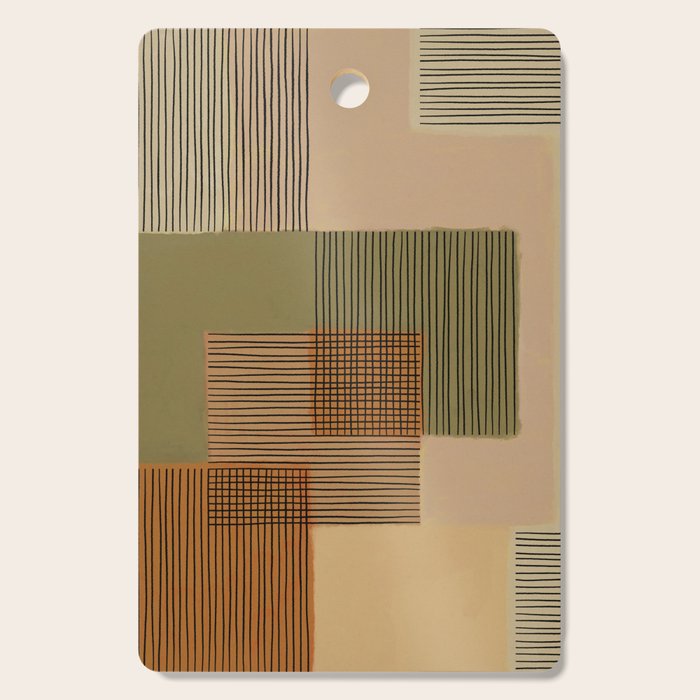 Geo Patchwork #3 Cutting Board Gallery Image 1
