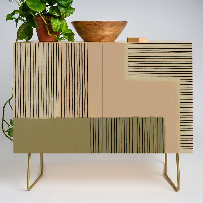 Geo Patchwork #3 Credenza Gallery Image 1