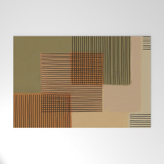 Geo Patchwork #3 Welcome Mat Gallery Image 1