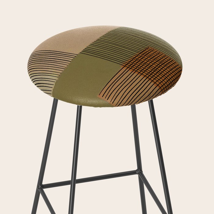 Geo Patchwork #3 Stool Gallery Image 2