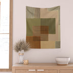 Geo Patchwork #3 Wall Tapestry Gallery Image 2