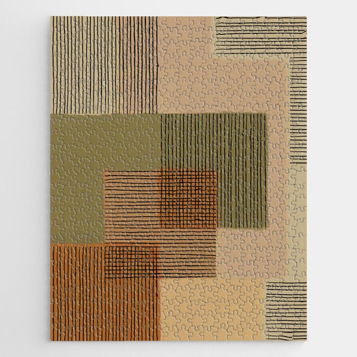 Geo Patchwork #3 Jigsaw Puzzle Gallery Image 1