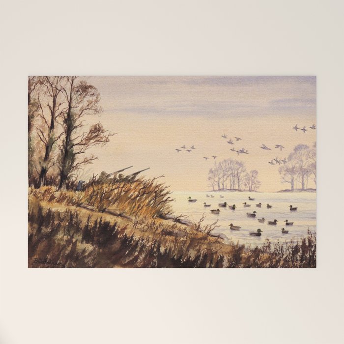 Duck Hunting Times Welcome Mat Gallery Image 1