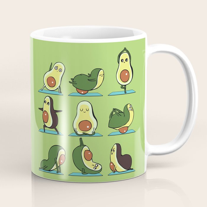 Avocado Yoga Coffee Mug Gallery Image 1