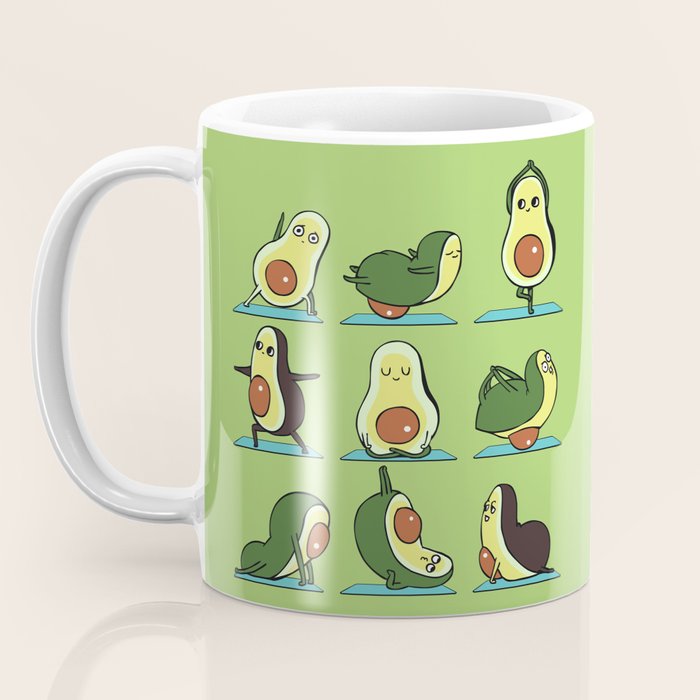 Avocado Yoga Coffee Mug Gallery Image 3