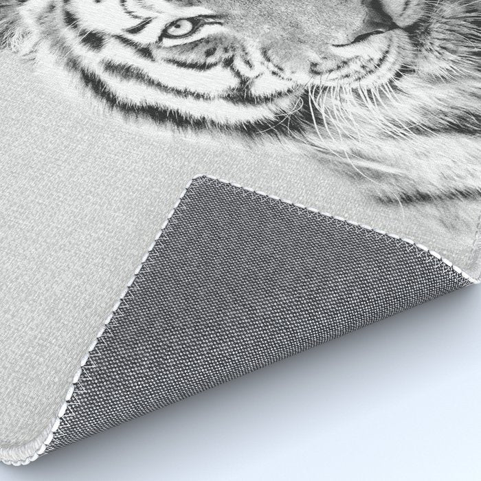 Tiger - Black & White Rug Gallery Image 4