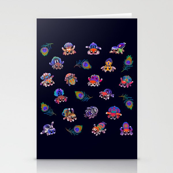 Peacock spider Stationery Card Gallery Image 1