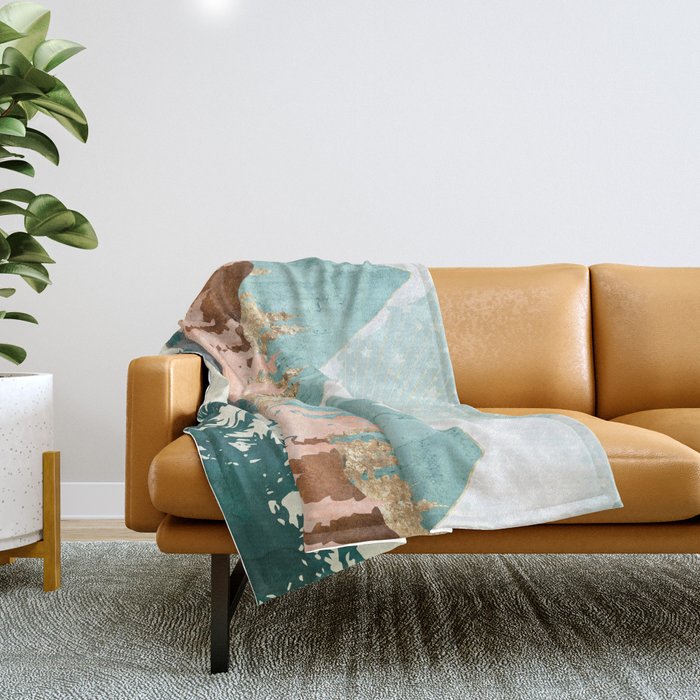 Winter Forest Vista Throw Blanket Gallery Image 1