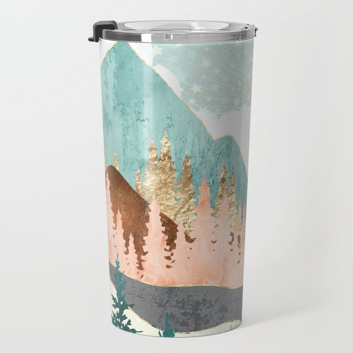 Winter Forest Vista Travel Mug Gallery Image 3