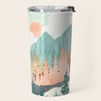 Winter Forest Vista Travel Mug Gallery Image 2