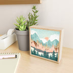 Winter Forest Vista Mini Art Print Gallery Image 2