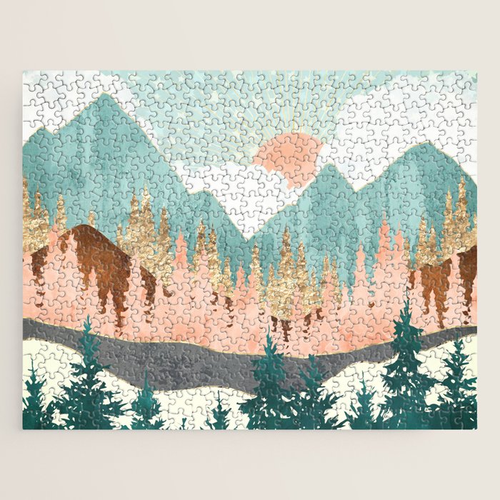 Winter Forest Vista Jigsaw Puzzle Gallery Image 1