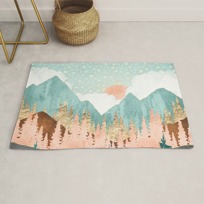 Winter Forest Vista Rug Gallery Image 1