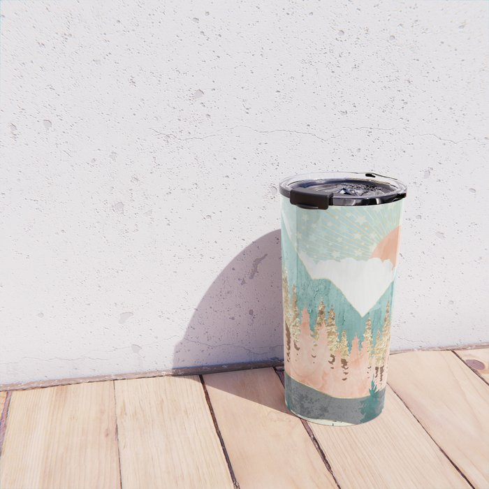 Winter Forest Vista Travel Mug Gallery Image 4