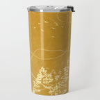 Minimalist Landscape Line Art III Travel Mug Gallery Image 2