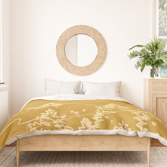 Minimalist Landscape Line Art III Duvet Cover Gallery Image 3