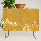 Minimalist Landscape Line Art III Credenza Gallery Image 1