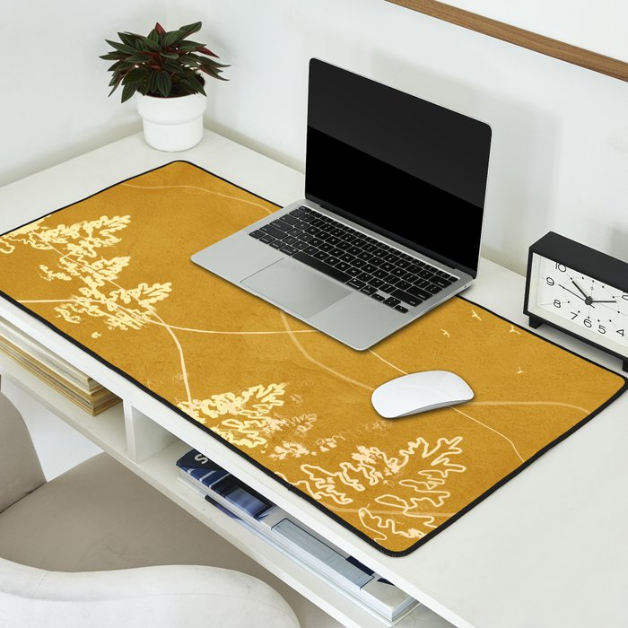 Minimalist Landscape Line Art III Desk Mat Gallery Image 2
