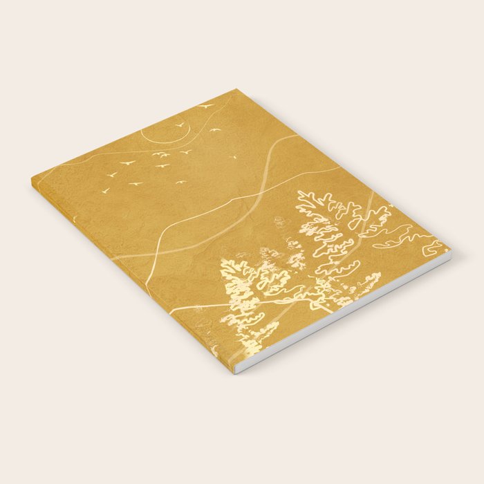 Minimalist Landscape Line Art III Notebook Gallery Image 1