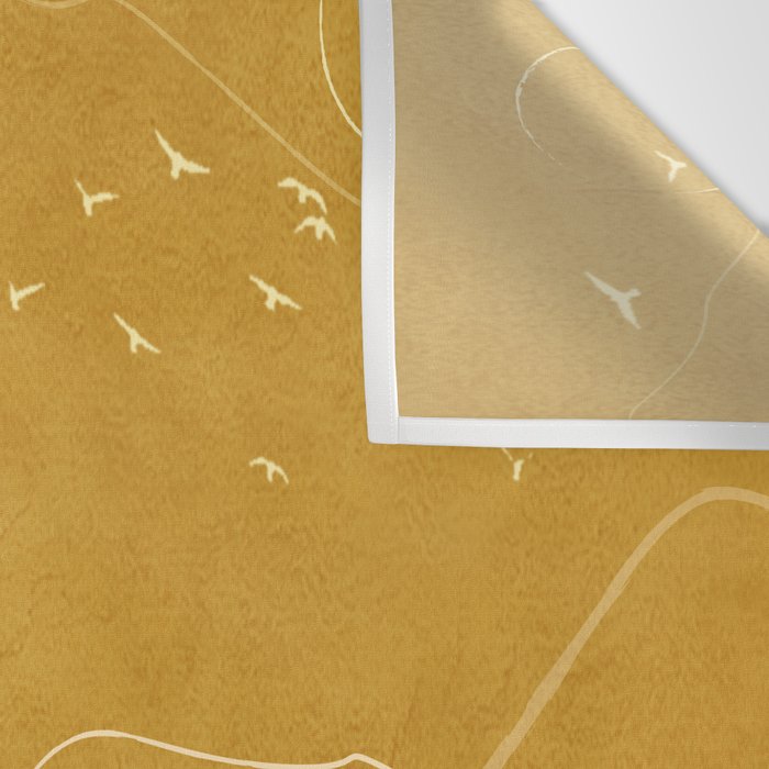 Minimalist Landscape Line Art III Wall Tapestry Gallery Image 3