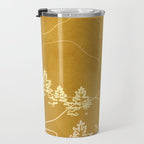 Minimalist Landscape Line Art III Travel Mug Gallery Image 3