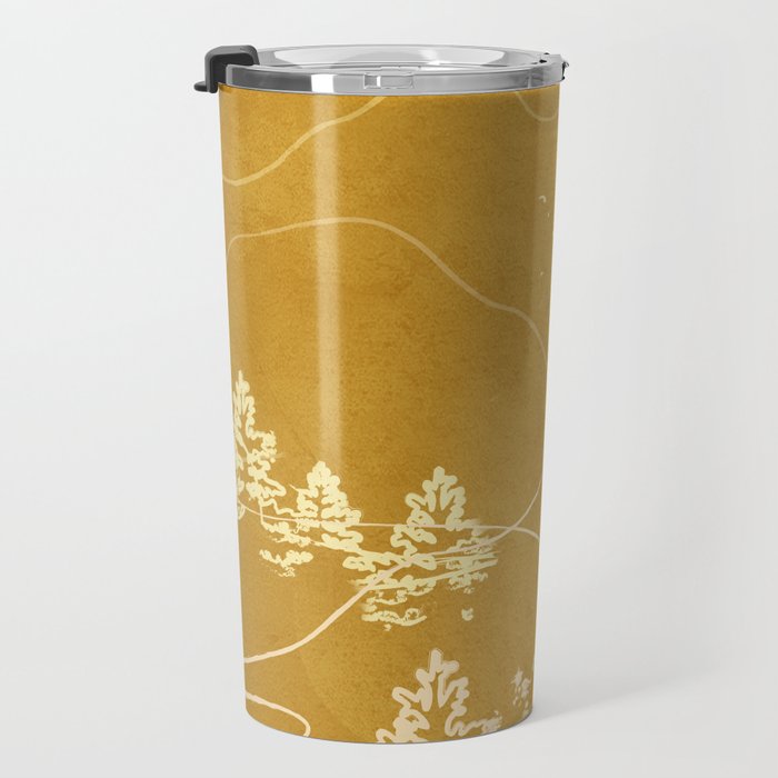 Minimalist Landscape Line Art III Travel Mug Gallery Image 3