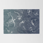 Cosmic Ocean  COLOR GRAD -  turquoise Rug Gallery Image 2