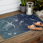 Cosmic Ocean  COLOR GRAD -  turquoise Outdoor Rug Gallery Image 2