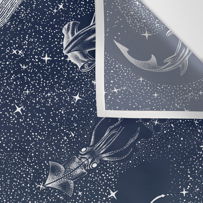 Cosmic Ocean  COLOR GRAD -  turquoise Wall Tapestry Gallery Image 3