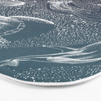 Cosmic Ocean  COLOR GRAD -  turquoise Bath Mat Gallery Image 3