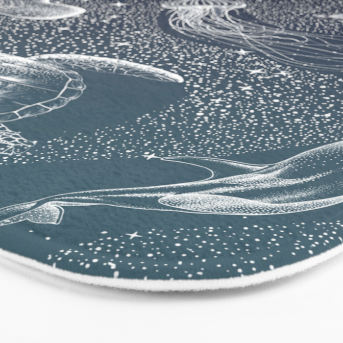 Cosmic Ocean  COLOR GRAD -  turquoise Bath Mat Gallery Image 3