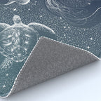 Cosmic Ocean  COLOR GRAD -  turquoise Rug Gallery Image 4