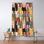 Cats Pattern Window Curtain Gallery Image 5
