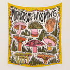 Mushrooms of Wyoming Wall Tapestry Gallery Image 4