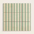 Maude Pattern - Teal Green Wood Wall Art Gallery Image 1